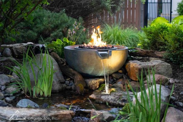 The Perfect Pair: Fire and Water Landscape Features